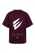 Boxy Fit T-Shirt — Burgundy